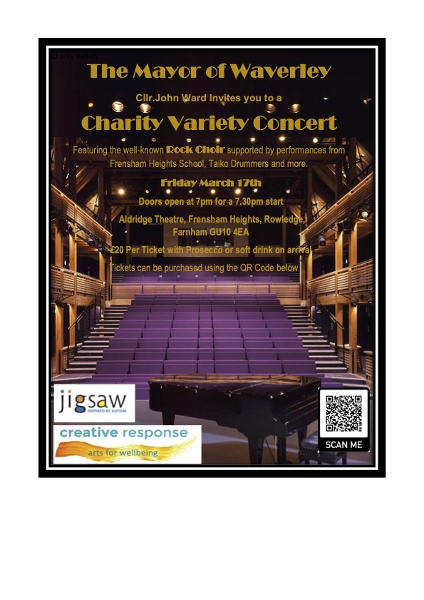 Mayor of Waverley Charity Variety Concert flyer
