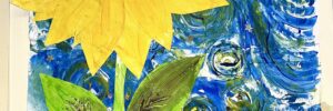 van Gogh inspired artwork by jigsaw pupils